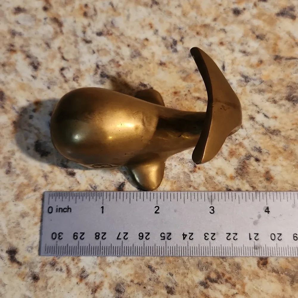 Vintage Brass Whale - Picture 7 of 7